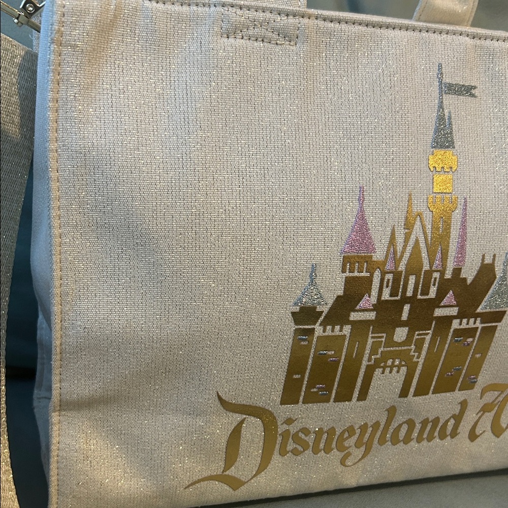 Disneyland 70th Anniversary Cream Tote NWOT - Picture 3 of 7